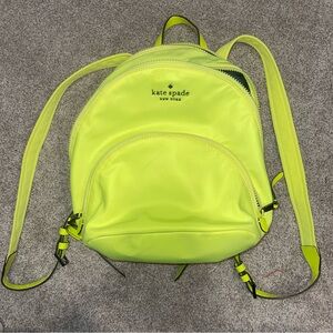 Kate Spade Neon Yellow Backpack
